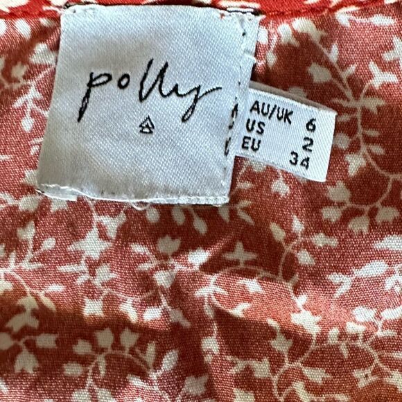 Polly Summer Cowgirl Flowy Boho Mini Floral Short Sleeved Mini Sundress - Picture 7 of 7